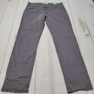 Brax chuck modern pants trousers gray stretch straight leg